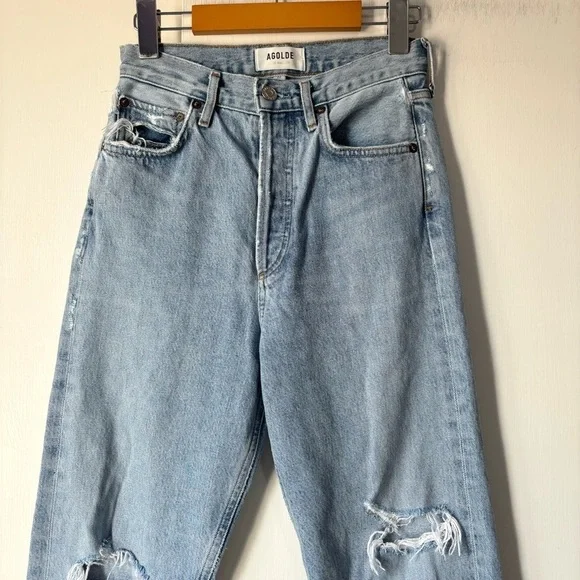 Agolde 90's Mid Rise Loose Fit in Captured - Picture 3 of 11